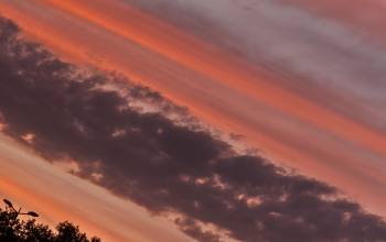 Le ciel couchant de la mude
